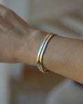 Ultra Shiny, Sparkly Snake Like Bracelet by Svend Glymers 14K Gold 1960s