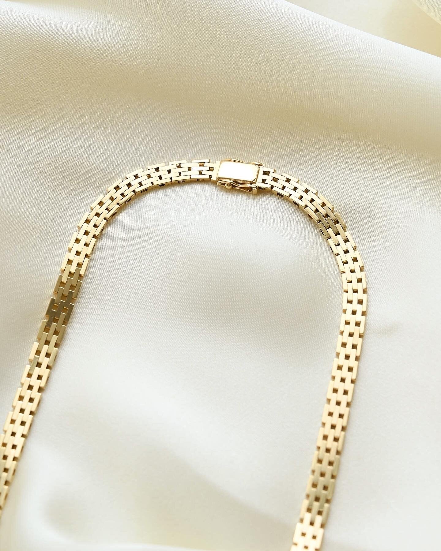 Sexy Cleopatra Danish Vintage Necklace 14K Gold 1960s