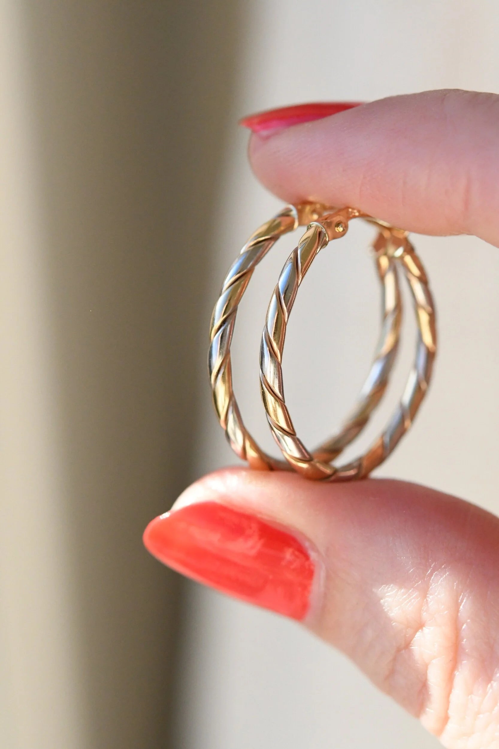 Gorg Twisted Hoops 14K Gold