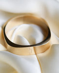Smaller Sized Vintage Dream Bracelet w Angled Edges 14K Gold