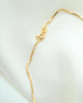 The Cutest Vintage Whistle Charm on Long Box Chain 18K Gold