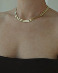 Danish Vintage Geneva Link Necklace 14K Gold 1970