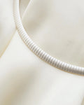 Danish Omega Link Chain Brushed Silver