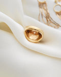 Swedish Vintage Signet Ring Incribed Latin 18K Gold Beg. 1900s