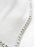 Extremely Gorgeous Danish Vintage Tennis Necklace 18K White Gold