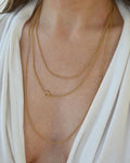 68 Inches / 172 cm Long Antique Belcher Chain w Bolt Clasp 18K Gold