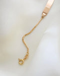 Small Wrist Name Plate Bracelet 18K Gold 1980