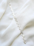 Gorg Vintage Silver Braided Florentine Pattern Bracelet Sterling Silver Denmark Mid 1900s