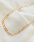 Beautiful Swedish Vintage X Link Necklace 18K Gold
