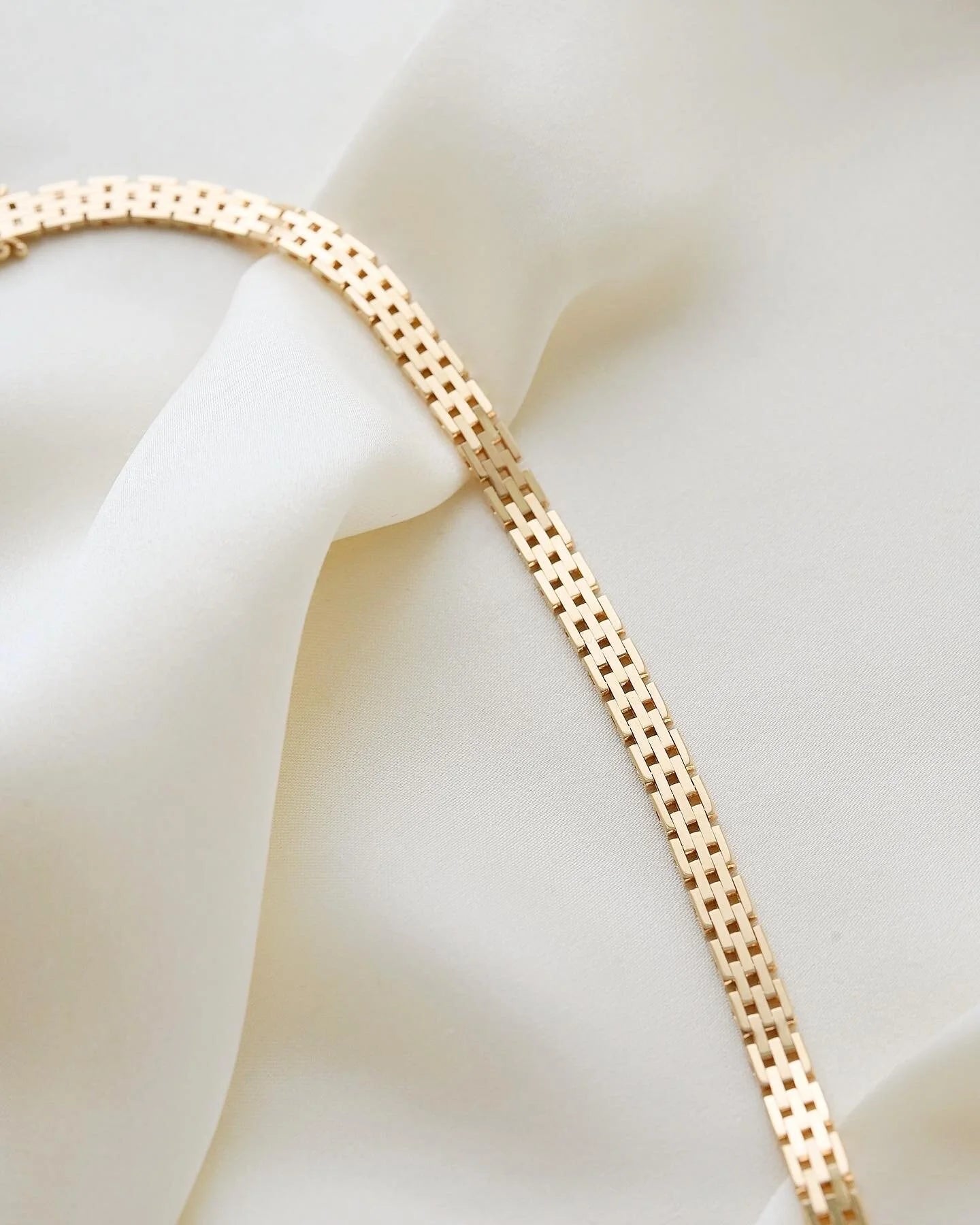 Rare Longer Danish Cleopatra Necklace 14K Gold 1960