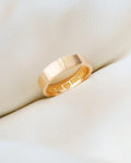 Rare Shaped Swedish Vintage Ring Band 18K Gold 1970