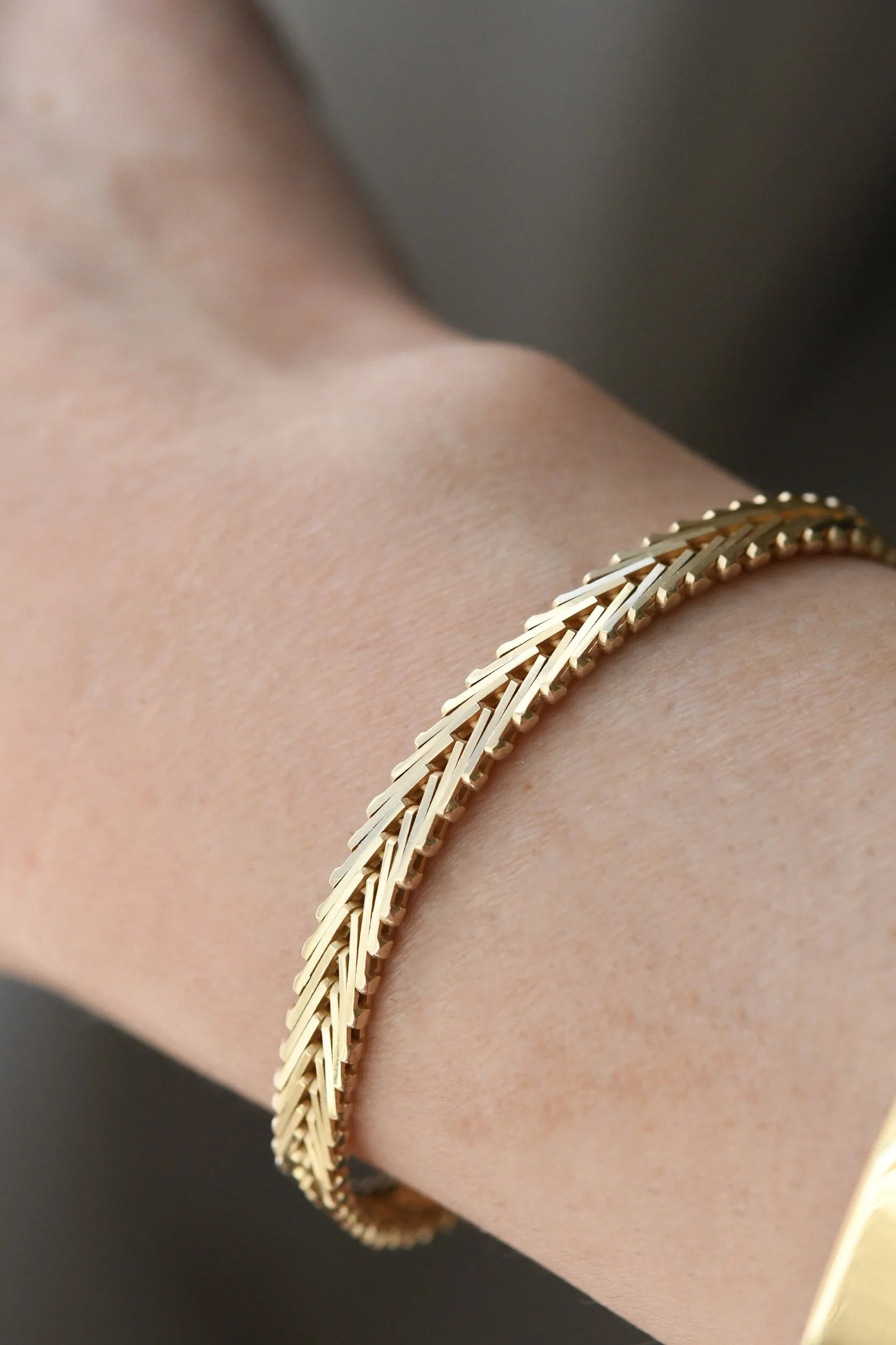 Perfect Geneva Link Vintage Necklace 14K Gold 36.6 Grams