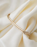 Amazing Danish Vintage Link Bracelet by Ove Fogh Pedersen 14K Gold 1966