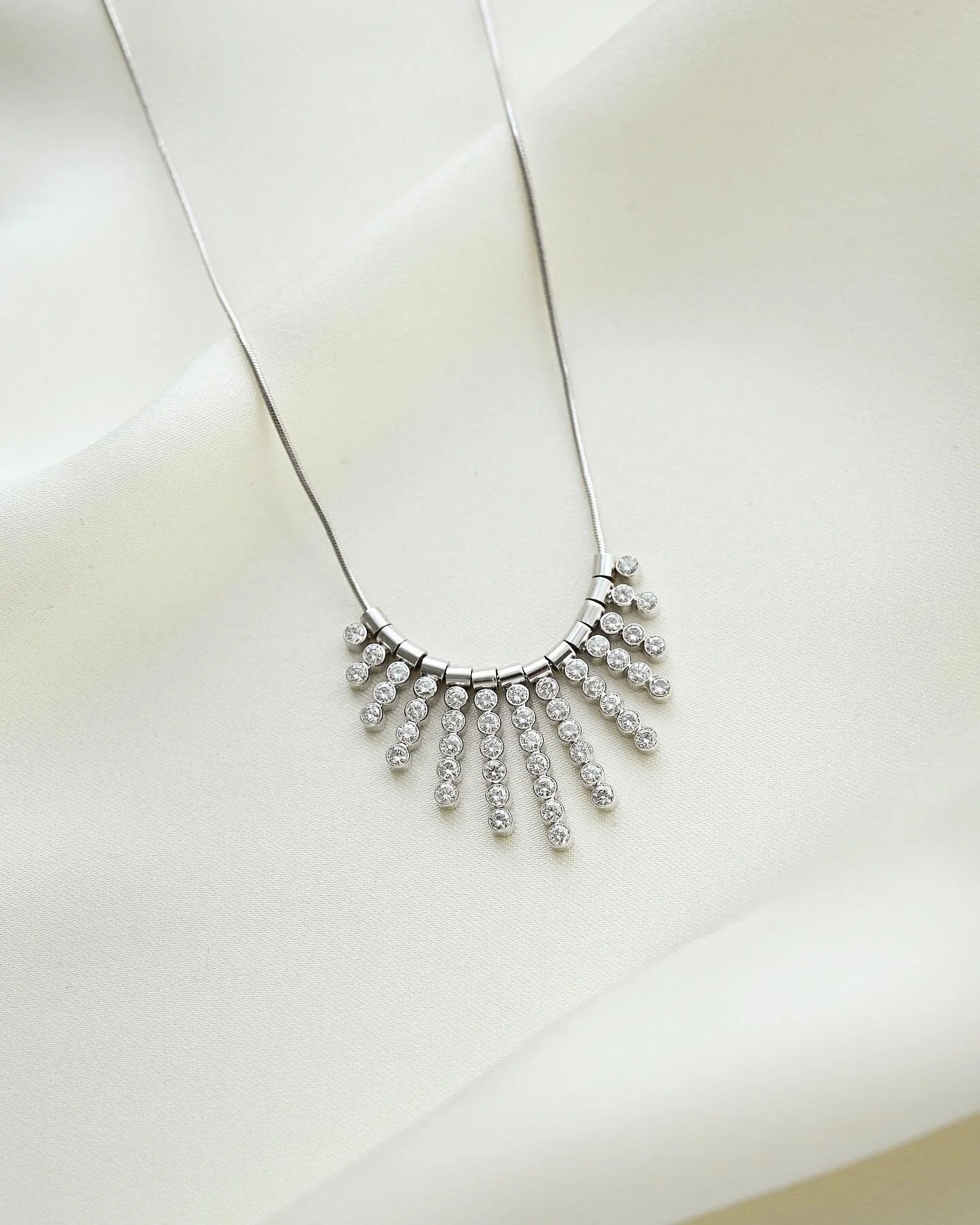 Gorg Italian Vintage Diamond Necklace 14K Gold