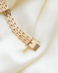 Sublime Swedish V Link Bracelet 18K Gold 1966