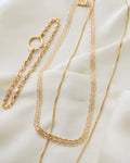 Classic Long 23 Inches 1980s Box Chain 18K Gold