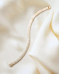 Danish Brick Link Bracelet by Charles Ø 14K Gold 1962-1972