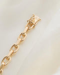 Stunning Danish Vintage Anchor Link Bracelet 14K Gold 1980