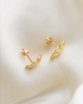 Swedish Vintage She’ll Earrings 18k Gold 1940s