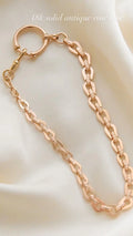 Sublime Rose Gold Watch Chain Antique 18K Gold