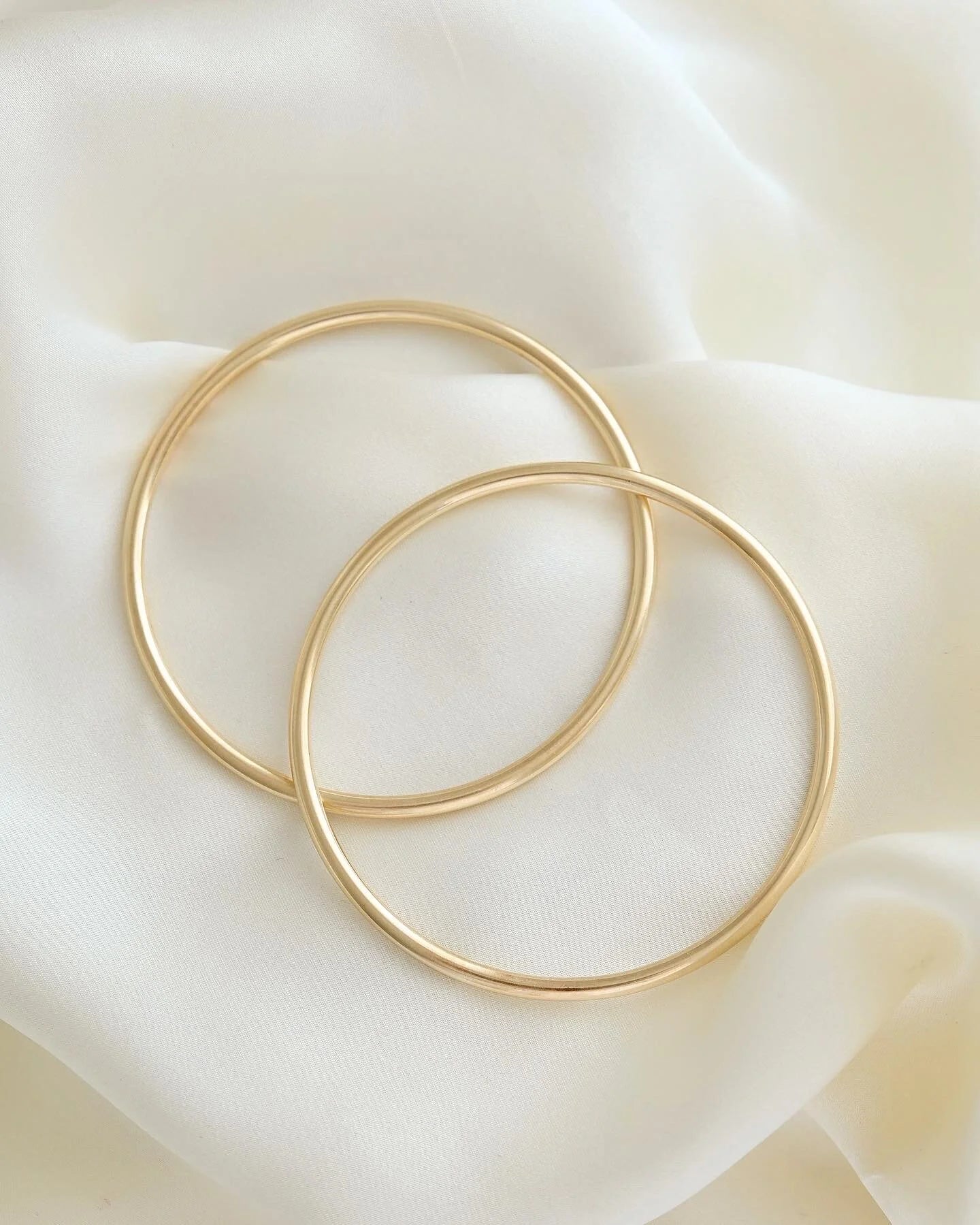 The PERFECT Solid Through and Through Heavy Danish Vintage Bangle 14K Gold