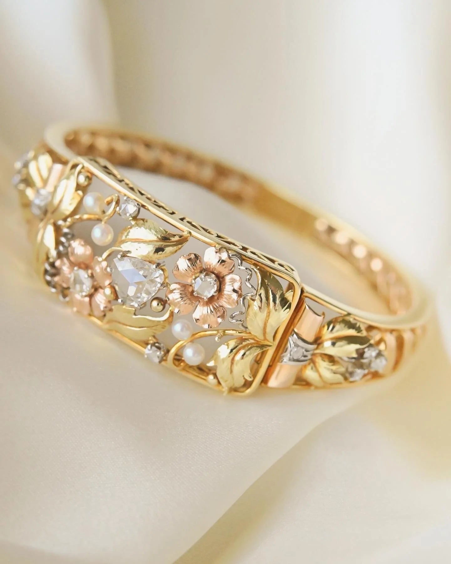 Once in A Lifetime Antique Belle Epoque Diamond Bracelet 18K Gold 1910s