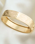 Divine Engraved Bangle 18K Gold 1932