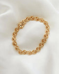 Rare Three Dimensional Knot Link Bracelet 18K Gold 1955 Sweden