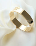 Prrrrfect Heavy Danish Vintage Bangle High Polish 14K Gold 1970