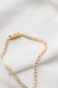 Beautiful Dainty Tennis Necklace 3 Carats Natural Diamonds 18K Gold