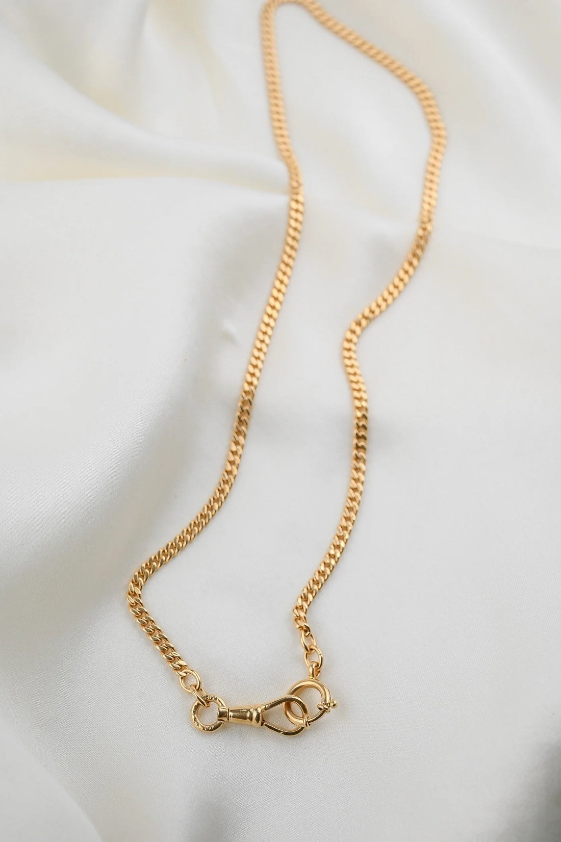 Extraordinary Beautiful Heavy Antique Watch Chain Necklace 18K Gold 1920s Sweden