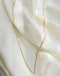 Looong Sexy Italian Curb Link Chain 18K Gold