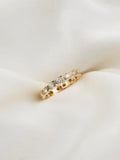 Extraordinary Darling Eternity Diamond Ring 14K Gold 1960s