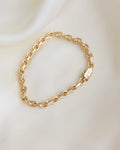 Stunning Danish Vintage Anchor Bracelet 14K Gold 1960s