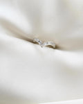 Personal Colelction Diamond Ring w Baguette and Peruzzi Cut 14K White Gold