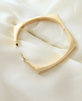 Sculptural Danish Vintage Bangle 14K Gold