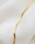 Gorgeous Looong Waves Link Necklace 18K Gold