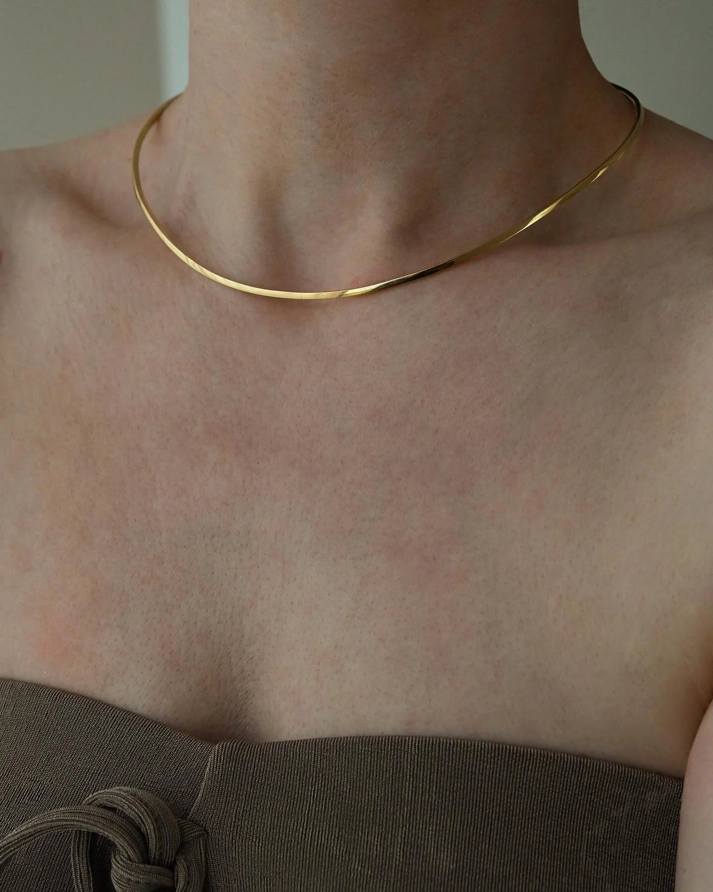 Incredible 24 Grams Vintage Choker Necklace 18K Gold