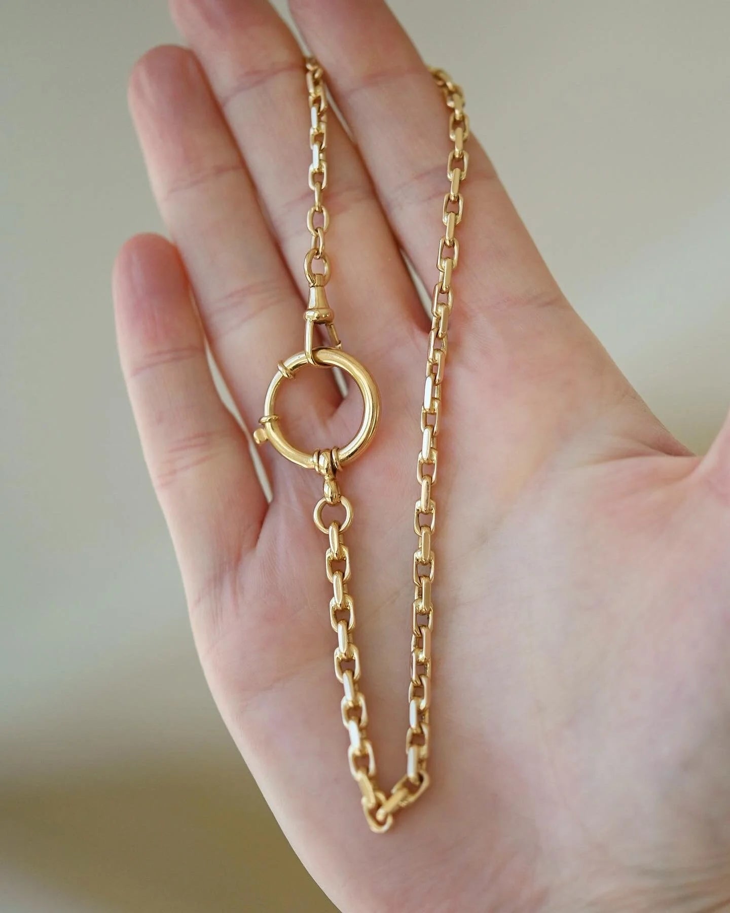 Perfect Antique Watch Chain 18K Gold Beg 1900s