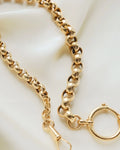 Amazing Antique Jumbo Belcher Link Watch Chain 18K Gold 1910s