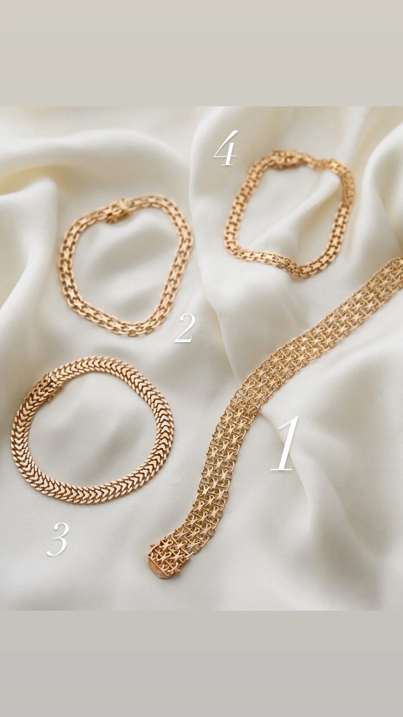 The Best Swedish Mid Century Bracelets 18K Gold 1965-1989