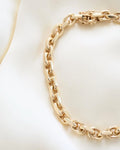 Super Gorg Perfect Danish Anchor Link Bracelet 14K Gold 1970