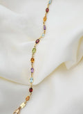 Exquisite Vintage Harlequin Bracelet w Topaz and More 18K Gold Italy