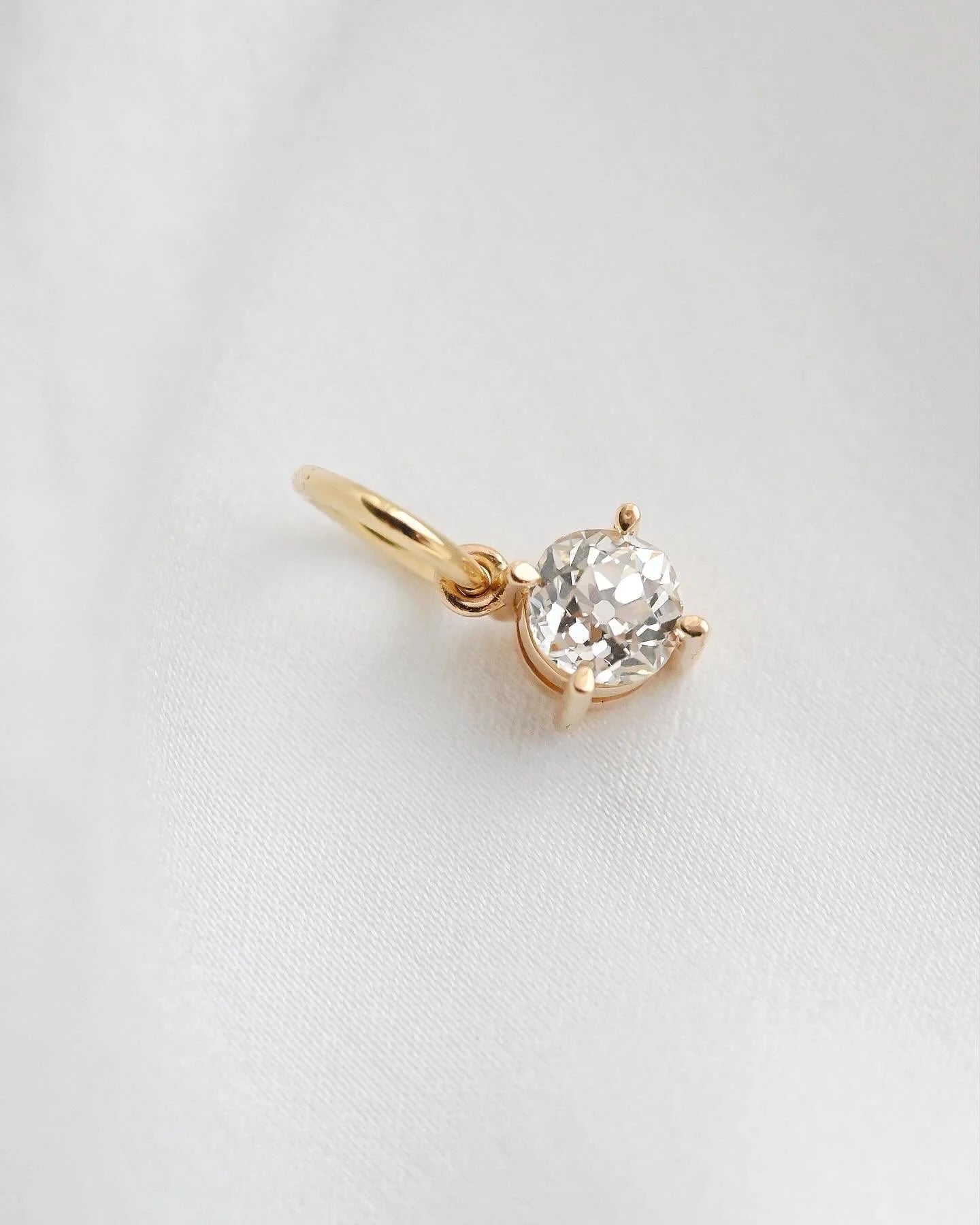 OMJ FINE JEWELRY : Cotton Candy Charms All Natural Untreated Sapphire Diamond and Tourmaline 18K Gold