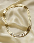 Sublime Double Row Geneva Chain 14K Gold 1960s