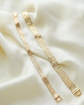 Sublime Wide Brick Link Bracelet 14K Gold