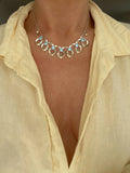 Gorgeous 1940s Vintage Hermann Siersbøl Sterling Silver Necklace Denmark