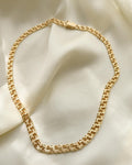Chunky Bismarck Chain 16.5 Inches 14K Gold 1960s