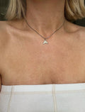 Sexy Little Diamond A Pendant on Chain 18K Yeloow White And Rose Gold