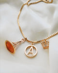 Swedish Vintage Letter A Pendant by Harry Hermansson 18K Gold 1966